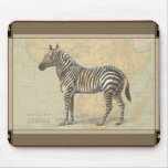 Africa Map and a Zebra Mouse Pad
