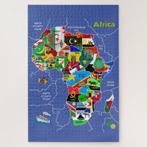 Africa Map Artwork jigsaw puzzle 