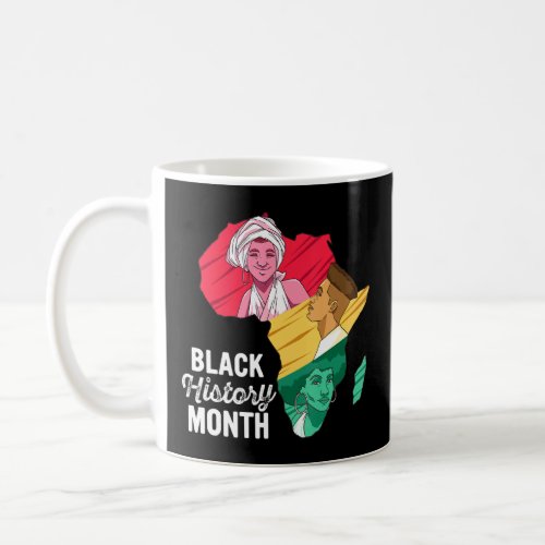 Africa Map Black History Month Men Women  Coffee Mug