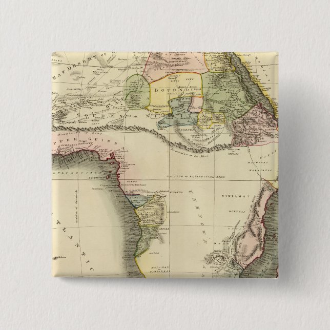Africa map button (Front)