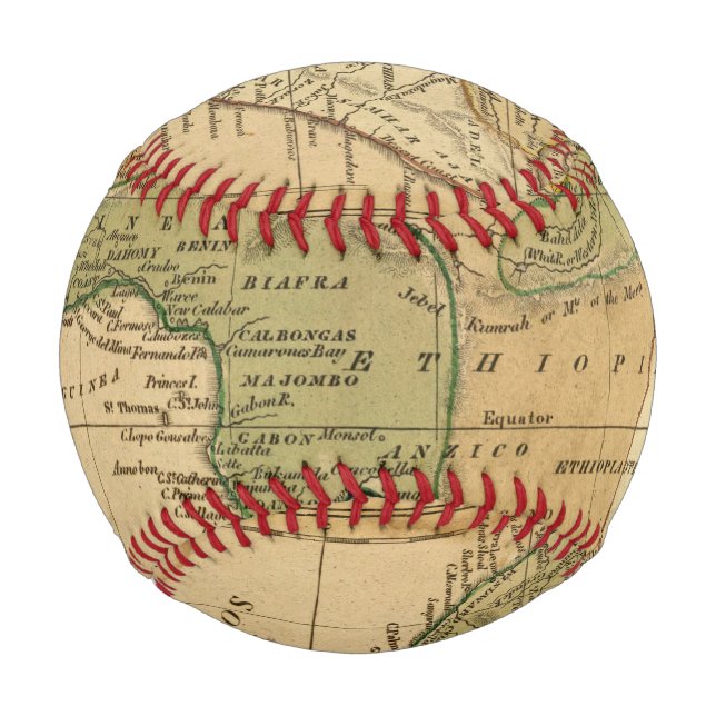 Africa  Map by Worcester Baseball (Front)