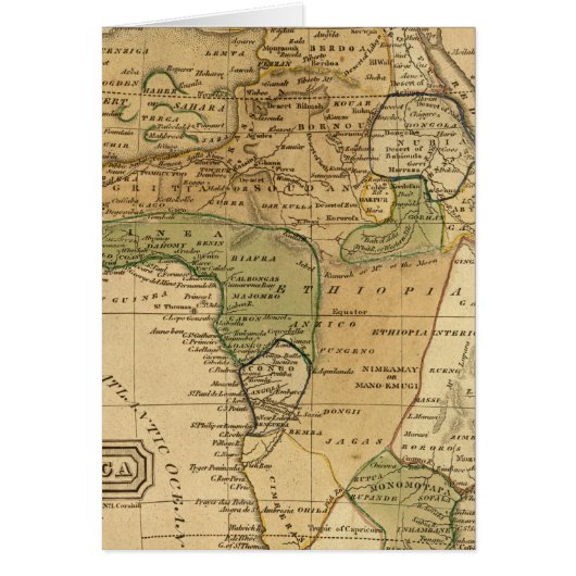 Africa Map by Worcester Cards (Front)
