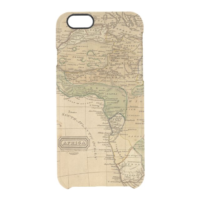 Africa  Map by Worcester Uncommon iPhone Case (Back)