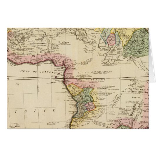 Africa map cards (Front Horizontal)
