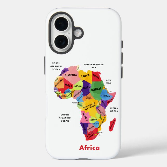 Africa Map Case-Mate iPhone Case (Back)
