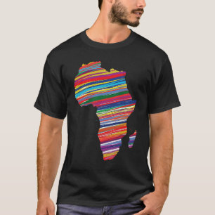 Africa Map Colorful Country Continent T-Shirt