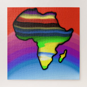 Africa Map colors Jigsaw Puzzle