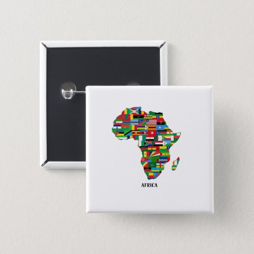 Africa Map Continent Button