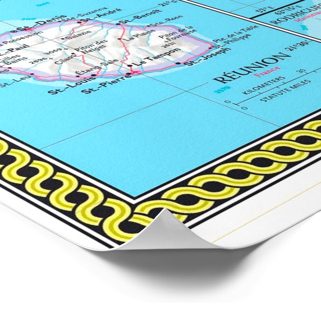 " Africa: MAP Continent ... Poster (Corner)