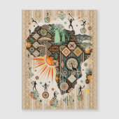 Africa Map Decorative Tribal Elements Pattern (Front)