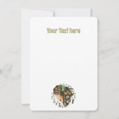 Africa Map Decorative Tribal Elements Pattern (Back)