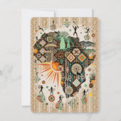 Africa Map Decorative Tribal Elements Pattern (Front)