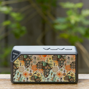 Africa Map Decorative Tribal Elements Pattern Bluetooth Speaker