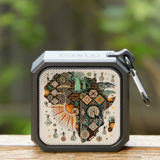 Africa Map Decorative Tribal Elements Pattern Bluetooth Speaker