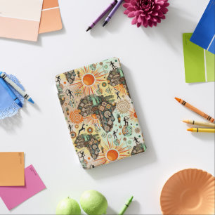 Africa Map Decorative Tribal Elements Pattern iPad Mini Cover