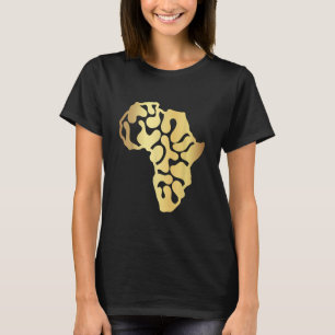 Africa Map Golden T-Shirt