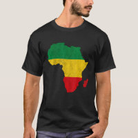 Africa Map Green Yellow Red Africa pride Reggae Ra