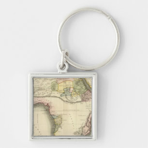Africa map keychain