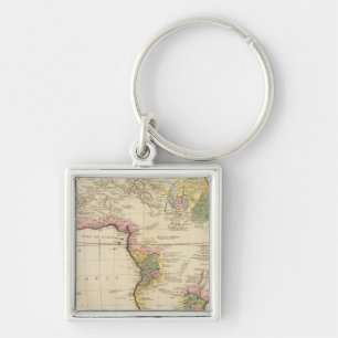 Africa map keychain