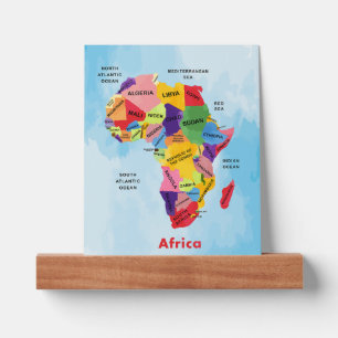 Africa Map Picture Ledge