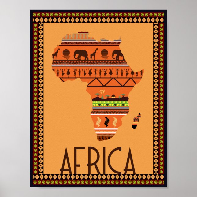 Africa - Map Poster (Front)