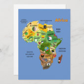Africa Map with Flags (Front/Back)