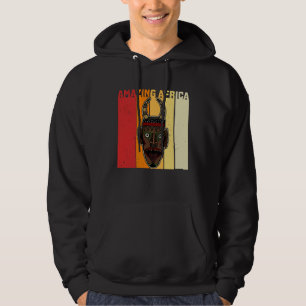Africa Mask African Afro History Reggae Melanin  1 Hoodie