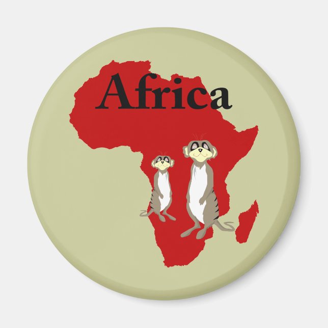Africa meerkats magnet (Front)