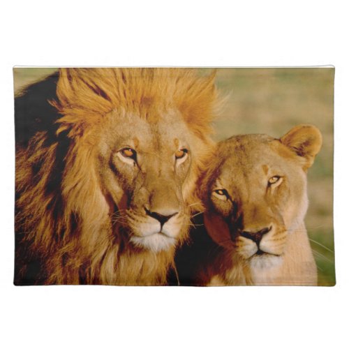 Africa Namibia Okonjima Lion  lioness Placemat