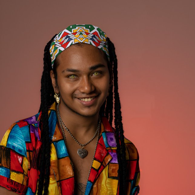 Africa Ndebele Tradition Culture Seamless Pattern Bandana (Creator Uploaded)