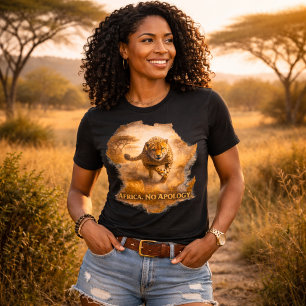 Africa No Apology. Cheetah Africa Pride Wildlife Tri-Blend Shirt
