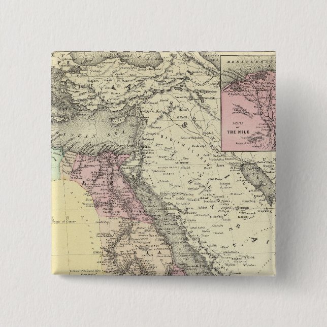 Africa North Eastern Sheet Pinback Button (Front)