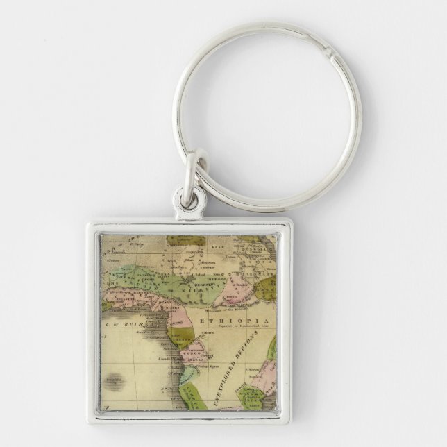 Africa Olney Map Keychain (Front)