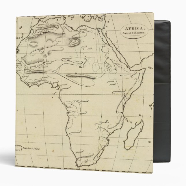 Africa outline 3 ring binder (Front/Inside)