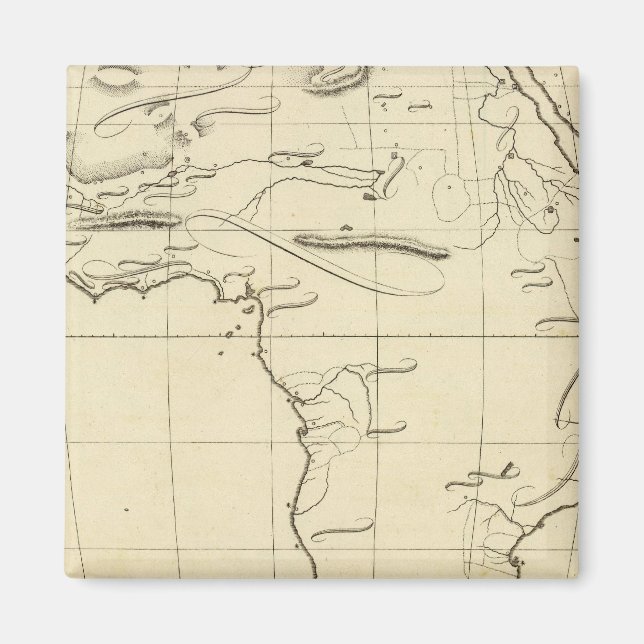 Africa outline magnet (Front)