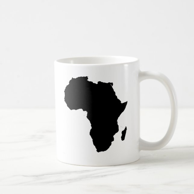 Africa Outline Map Customizable Product Coffee Mug (Right)