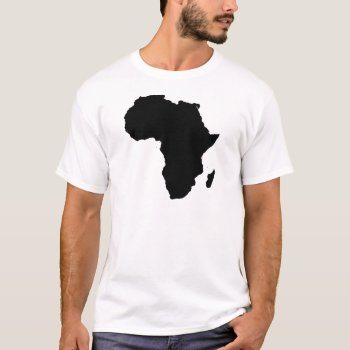 Africa Outline Map Customizable Product T-shirt by Botuqueandco at Zazzle