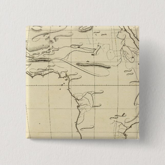 Africa outline pinback button (Front)