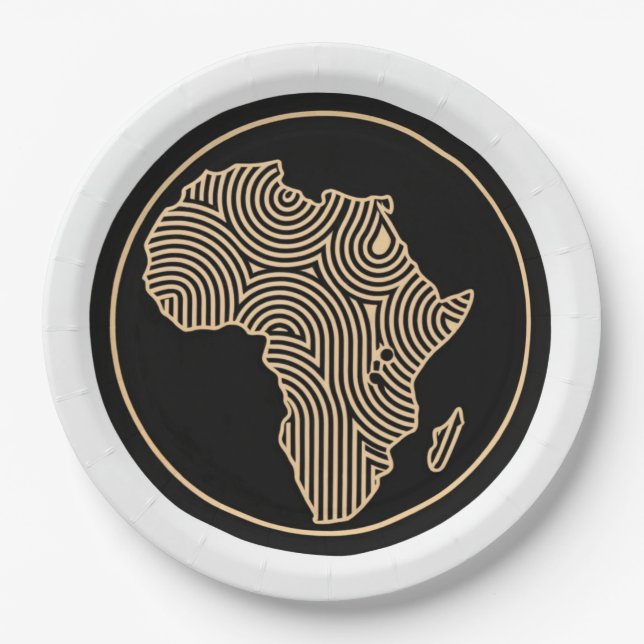 Africa Paper Plate (Front)