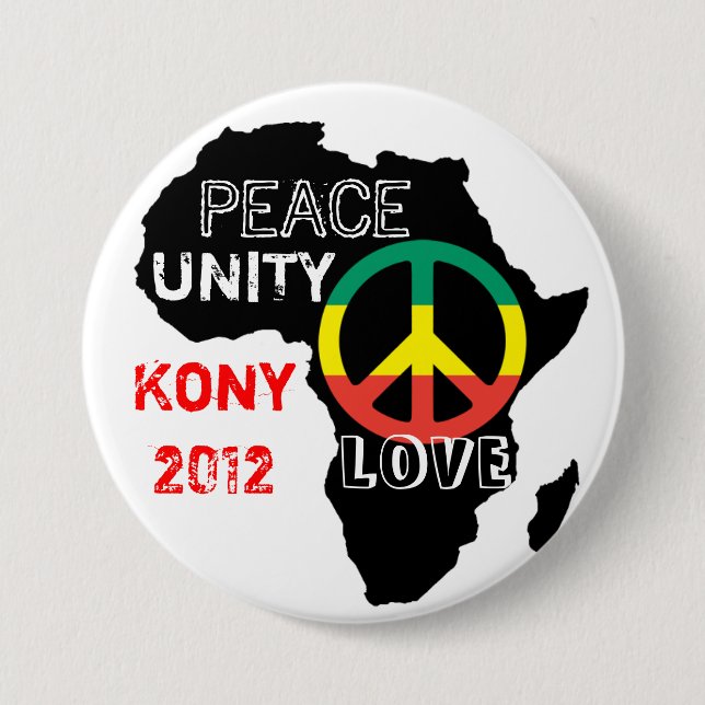 Africa Peace Button (Front)