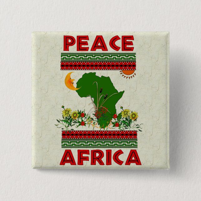 Africa Peace Button (Front)