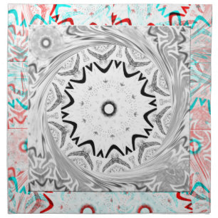 Africa Pink Cyan geometry Cloth Napkin