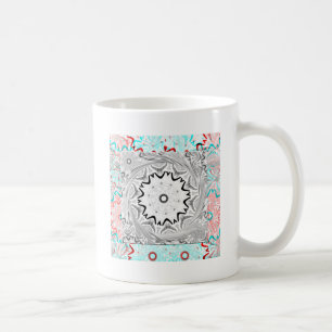 Africa Pink Cyan geometry Coffee Mug
