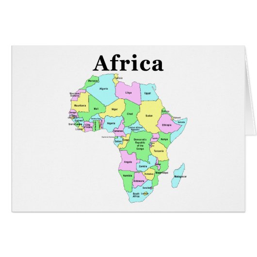 Africa - Political Map (Front Horizontal)