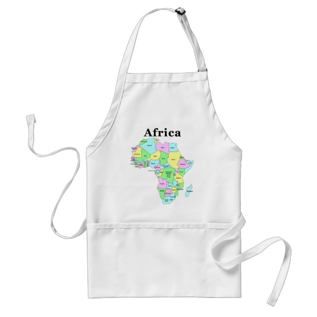 Africa - Political Map Adult Apron (Front)
