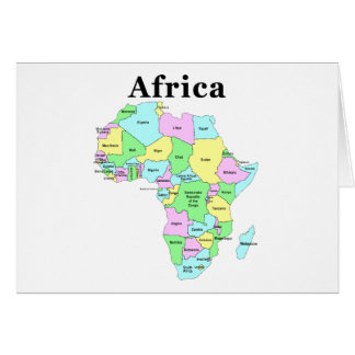 Africa - Political Map Cards