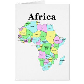 Africa - Political Map Cards