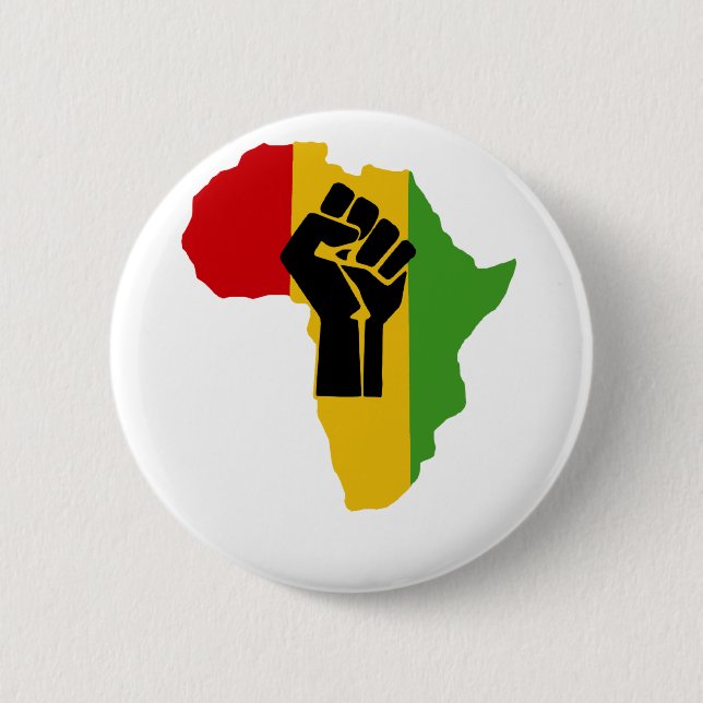 Africa Power - Reggae Pinback Button (Front)