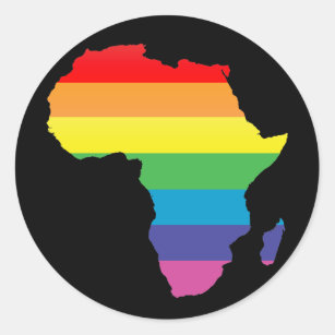 africa pride. classic round sticker