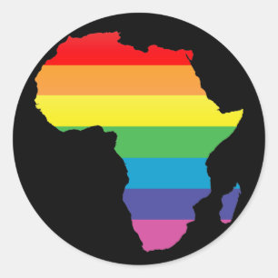 africa pride. classic round sticker